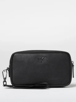 Trousse da bagno con placca logo Emporio Armani