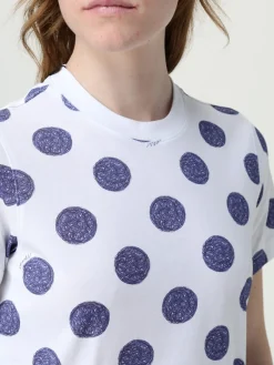 T-shirt a pois Moschino Couture in cotone