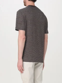 T-shirt a righe Brunello Cucinelli in lino