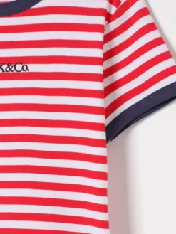 T-shirt a righe in cotone Max&Co. Kid