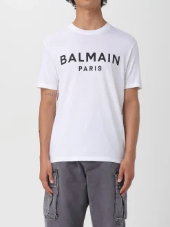 T-shirt Balmain in cotone con logo