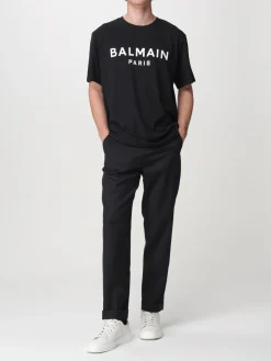 T-shirt Balmain in cotone con logo