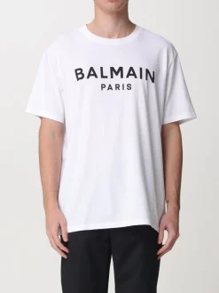 T-shirt Balmain in cotone con logo