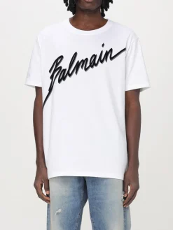 T-shirt Balmain in cotone con logo