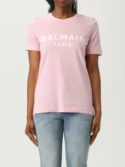 T-shirt Balmain in cotone con logo