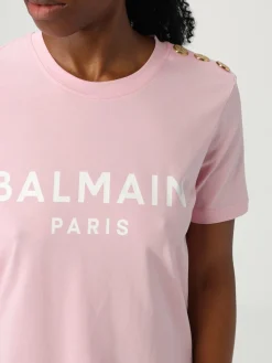 T-shirt Balmain in cotone con logo