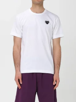 T-shirt basic Comme Des Garçons Play in cotone