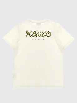 T-shirt basic con logo posteriore Kenzo Kids