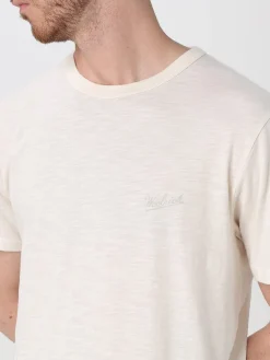 T-shirt basic con mini logo Woolrich