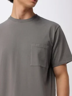 T-shirt basic con tasca Barena in cotone