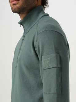 T-shirt basic C.P. Company in misto lana