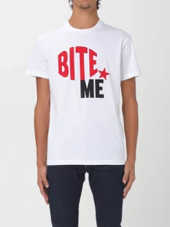 T-shirt basic Dsquared2 in cotone con slogan