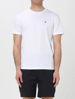 T-shirt basic in cotone con mini logo Napapijri