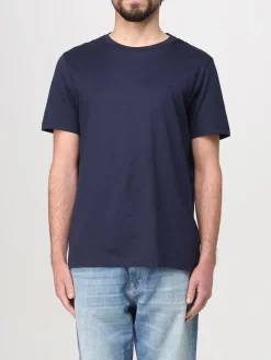 T-shirt basic in cotone con mini logo Dondup