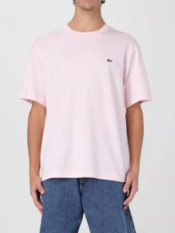 T-shirt basic in cotone con mini logo Lacoste