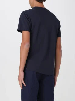 T-shirt basic in cotone con mini logo SUN68