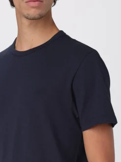 T-shirt basic in cotone con mini logo SUN68