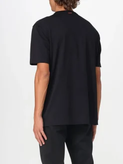 T-shirt basic in cotone con logo Zegna