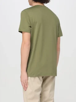T-shirt basic in cotone con mini logo Dondup