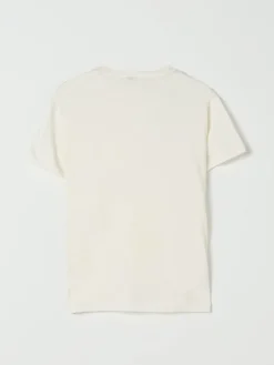T-shirt basic in cotone e lino Il Gufo