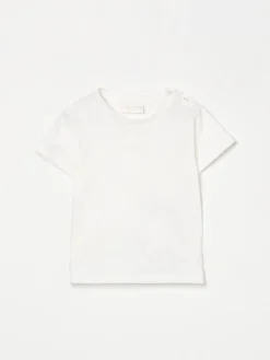 T-shirt basic in cotone Gucci con logo ricamato