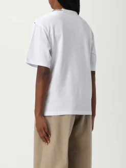 T-shirt basic in cotone Sportmax con catena