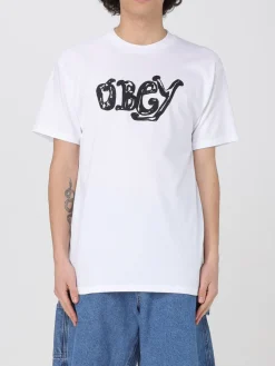 T-shirt basic Obey in cotone con logo