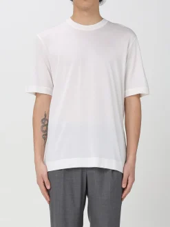 T-shirt basic Zegna in seta e cotone