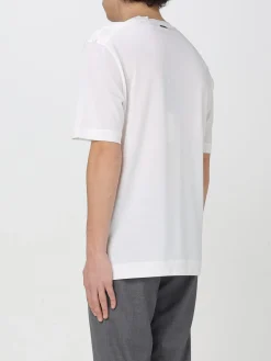 T-shirt basic Zegna in seta e cotone