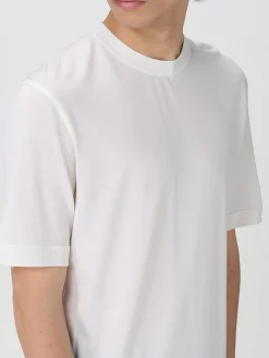 T-shirt basic Zegna in seta e cotone