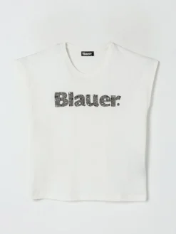 T-shirt Blauer in cotone con logo