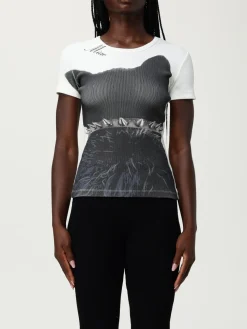 T-shirt Blumarine in cotone stretch con stampa grafica