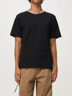 T-shirt Burberry in cotone con dettaglio Vintage Check