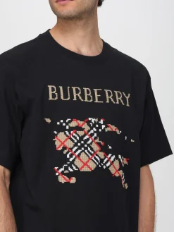 T-shirt Burberry in cotone con EQK