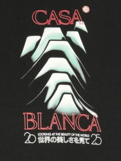 T-shirt Casablanca in cotone con stampa grafica