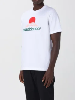 T-shirt Casablanca in cotone con logo