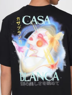 T-shirt Casablanca in cotone con stampa grafica