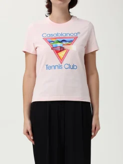 T-shirt Casablanca in cotone organico con stampa logo