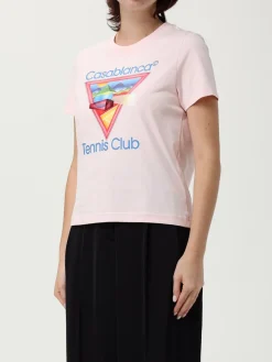 T-shirt Casablanca in cotone organico con stampa logo