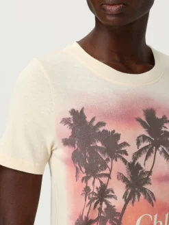 T-shirt Chloé in cotone con stampa logo