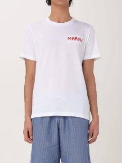 T-shirt con logo Marni in cotone