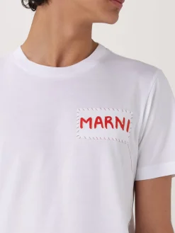 T-shirt con logo Marni in cotone