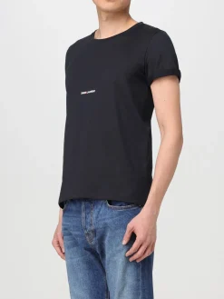 T-shirt con mini logo Saint Laurent