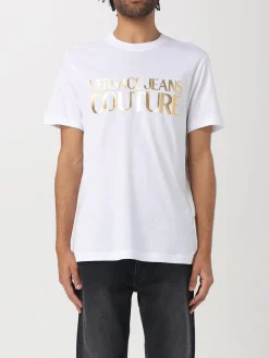 T-shirt con stampa logo Versace Jeans Couture