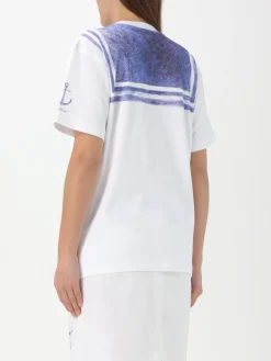 T-shirt con stampa nodo da marinaio Moschino Couture