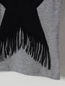 T-shirt con stella e frange Stella McCartney Kids