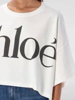 T-shirt crop Chloé oversize
