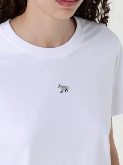 T-shirt crop Maison Kitsuné