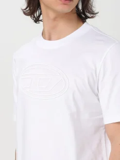T-shirt Diesel in cotone con Oval D