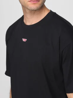 T-shirt Diesel in cotone con monogram